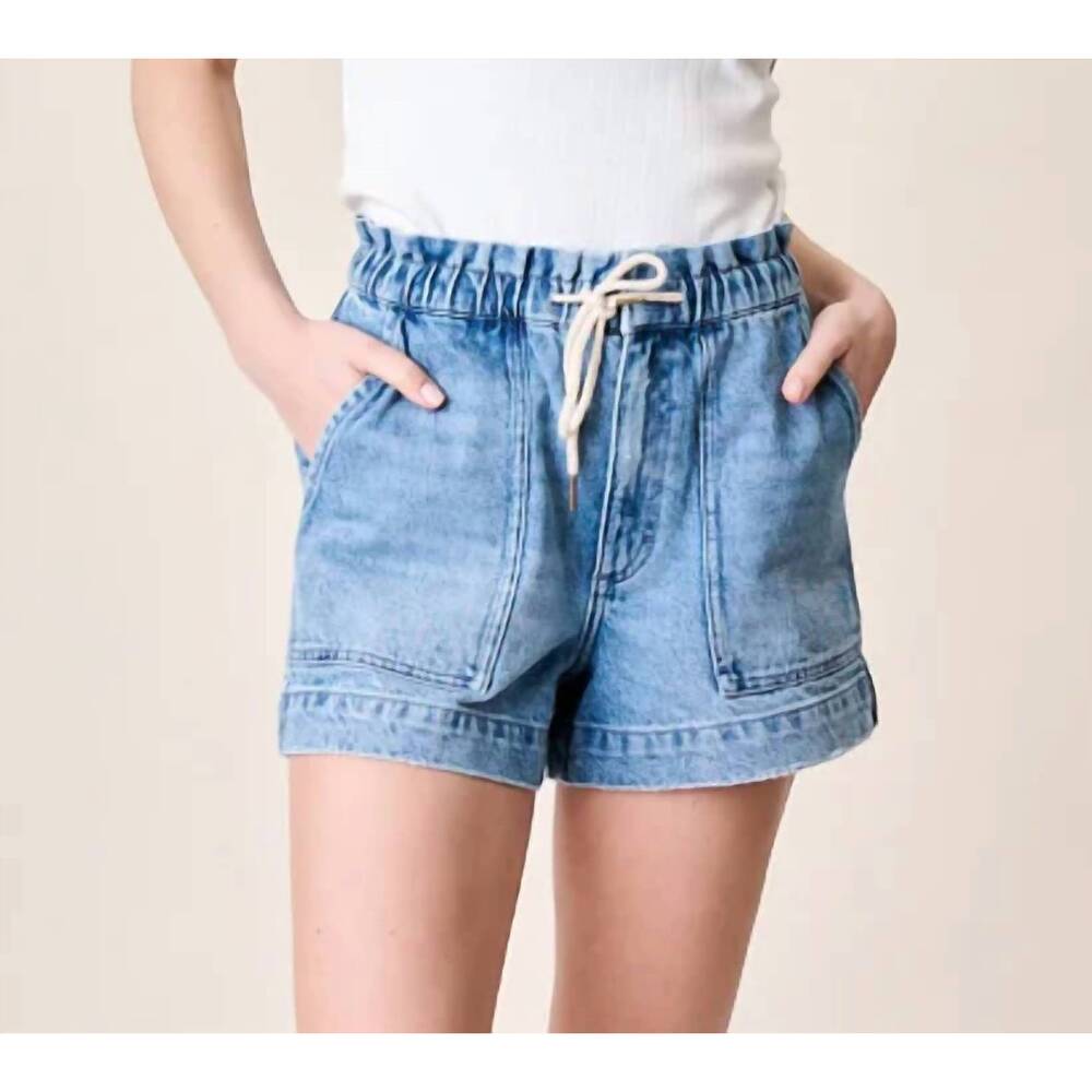 NEW MAREA denim shorts in mill plain wash